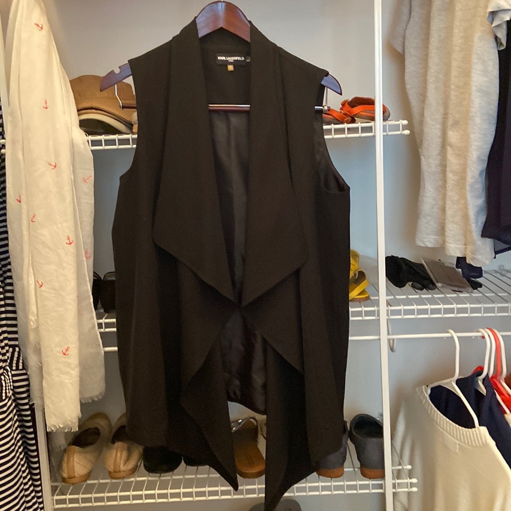 Longer Black vest